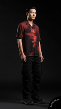 Crimson Silhouette Aloha Shirt