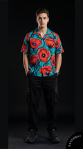 Crimson Bloom Aloha Shirt