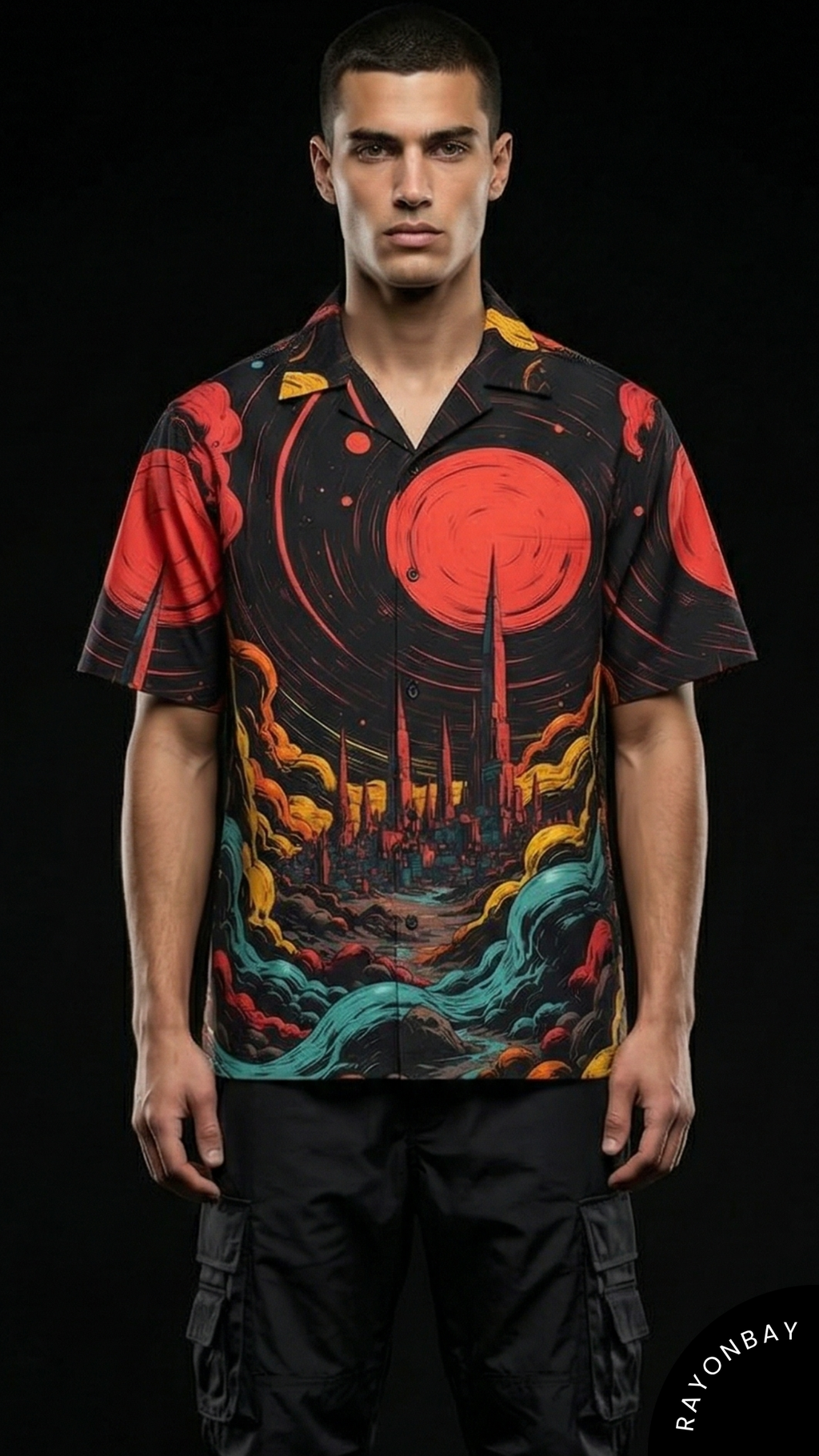 Solar Metropolis Aloha Shirt