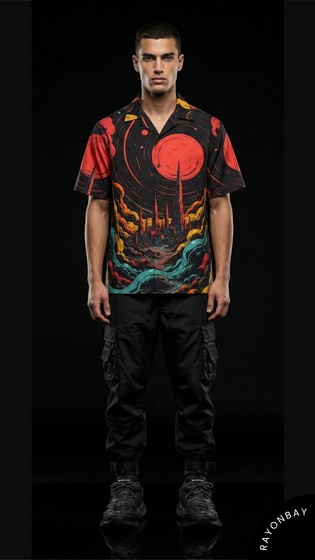 Solar Metropolis Aloha Shirt