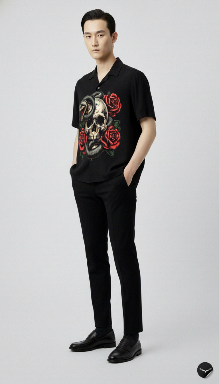 Serpent & Skull Aloha Shirt