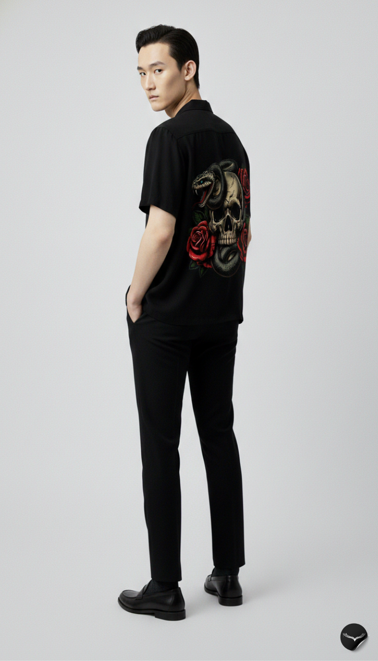 Serpent & Skull Aloha Shirt