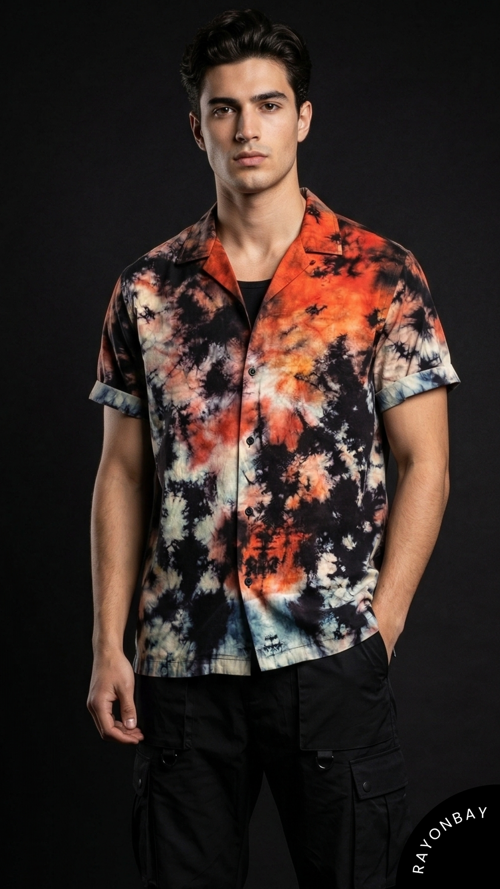 Ember Nebula Aloha Shirt