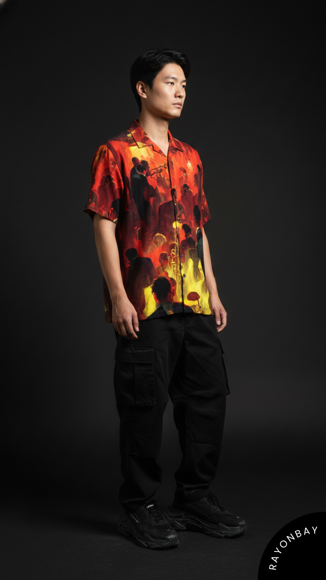 The Jazz Noir Aloha Shirt