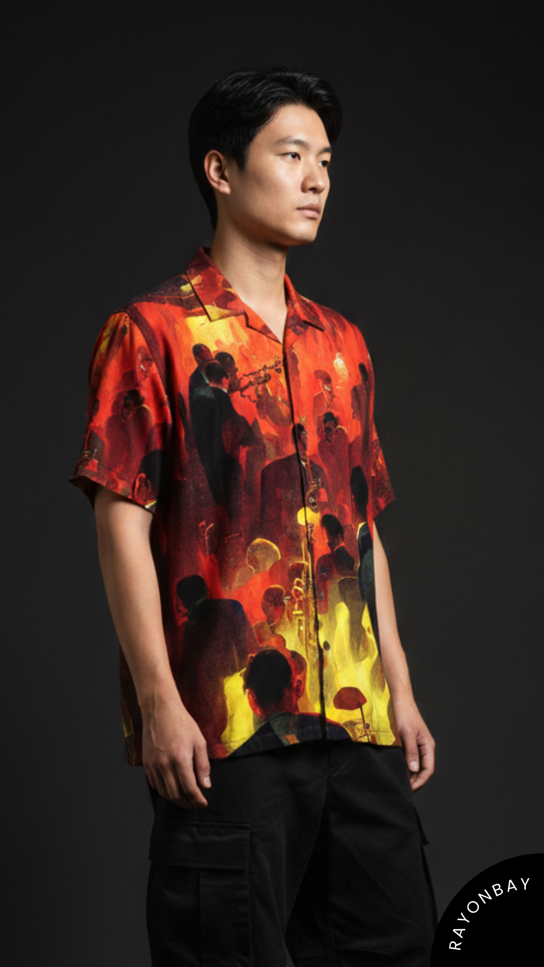 The Jazz Noir Aloha Shirt