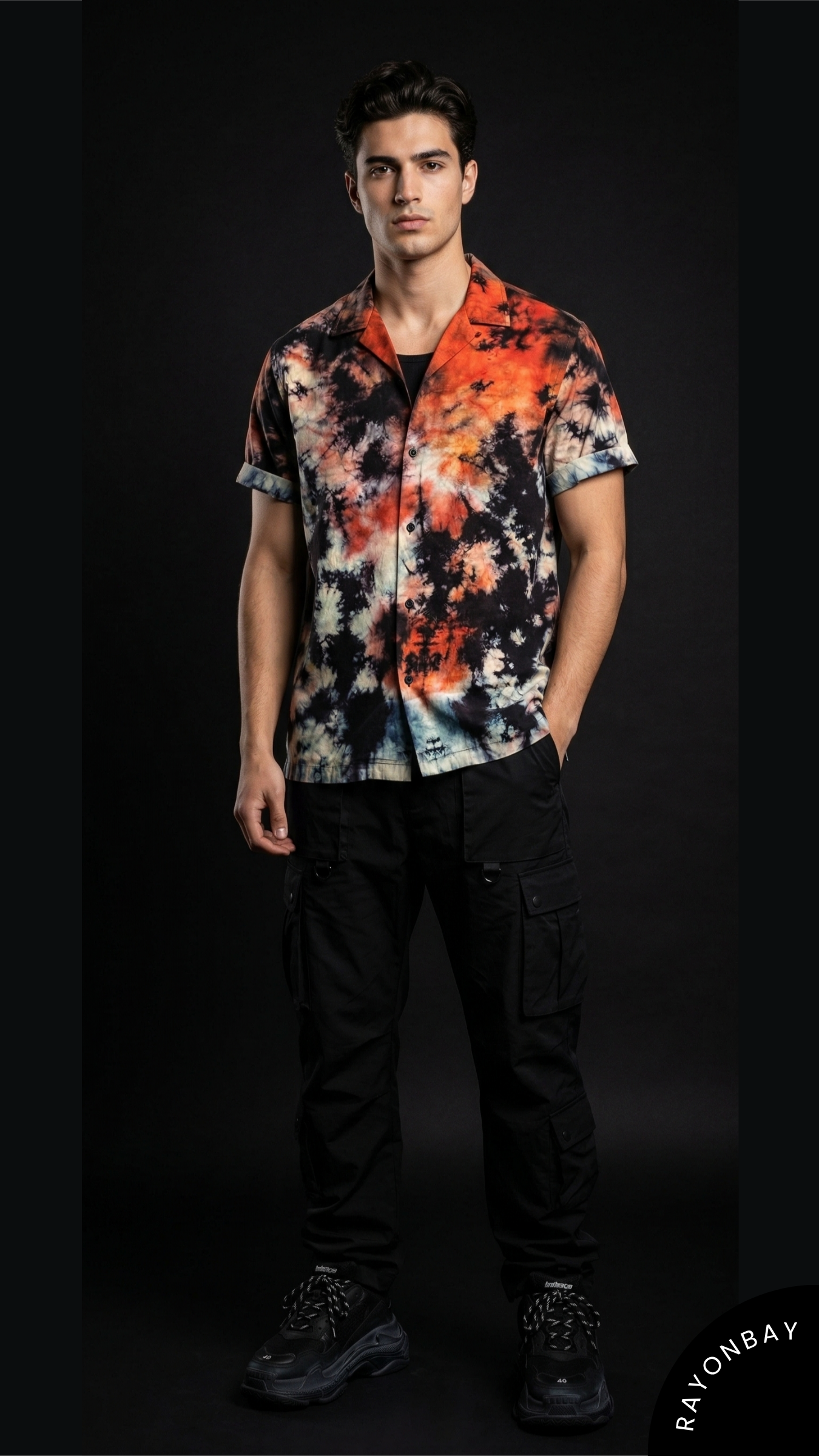 Ember Nebula Aloha Shirt