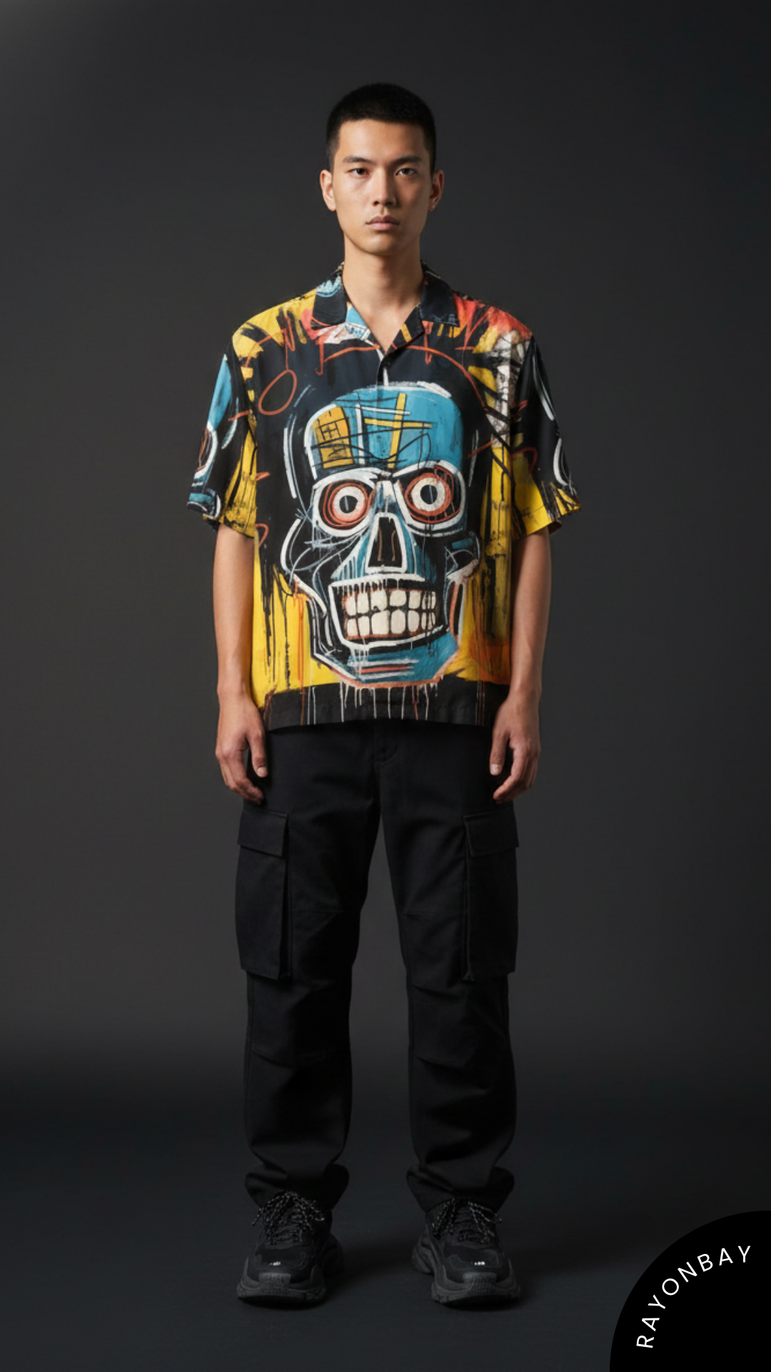 The Neo Skull Art Aloha Shirt