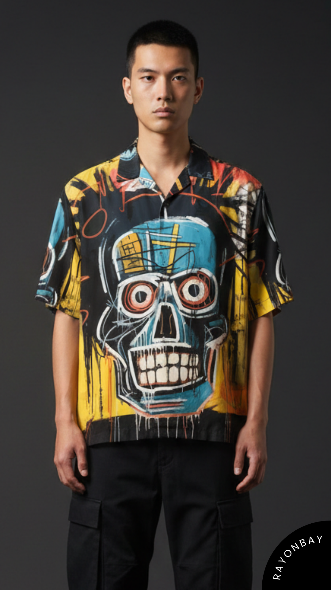 The Neo Skull Art Aloha Shirt
