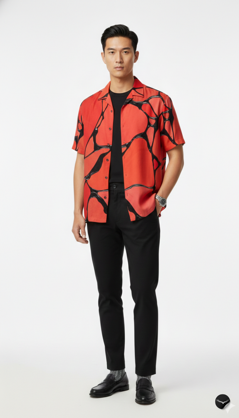 Lava Fracture Aloha Shirt