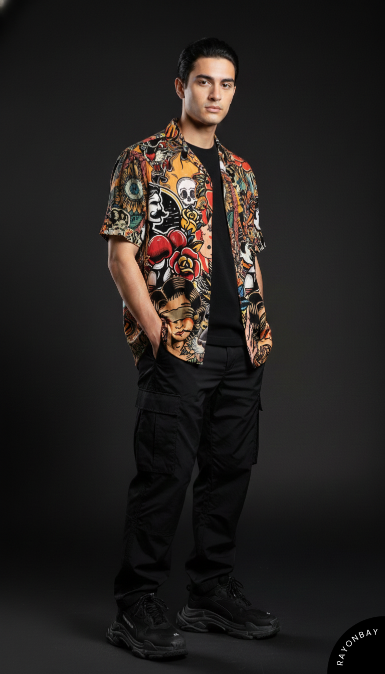 Ink Master Collage Aloha Shirt