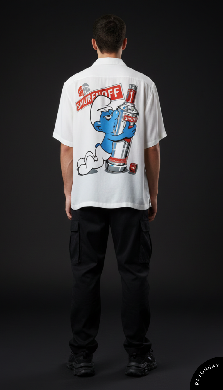 Smurfen-Off Aloha Shirt
