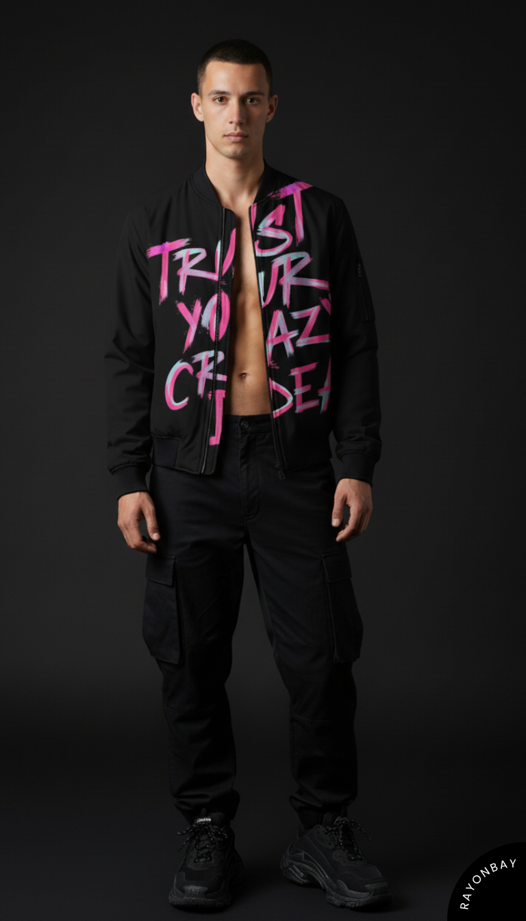 Trust Your Crazy Idea Unisex Bomber Jacket