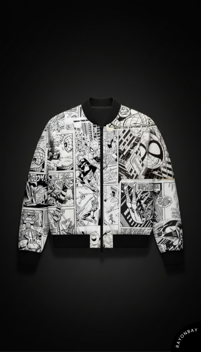 The Spidey Print Bomber Jacket