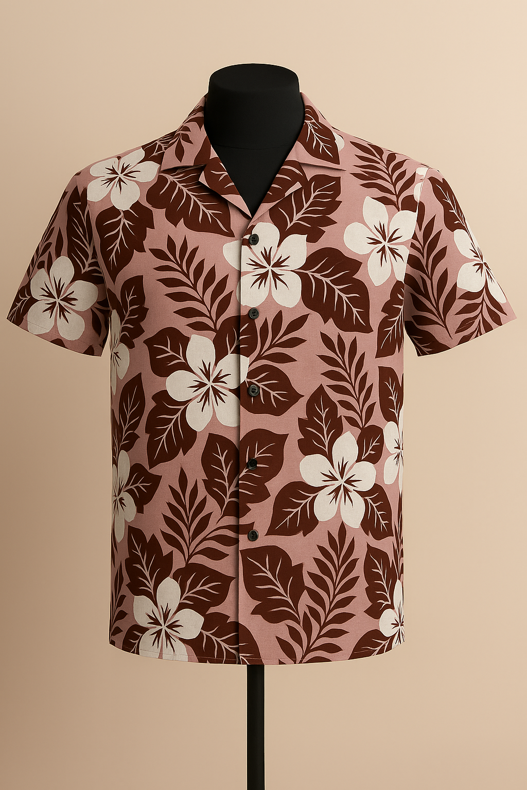 Crimson Breeze Aloha Shirt