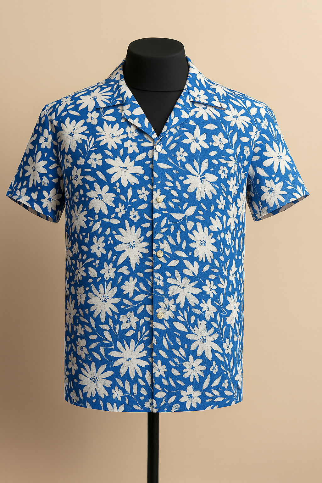 Blue Bloom Aloha Shirt