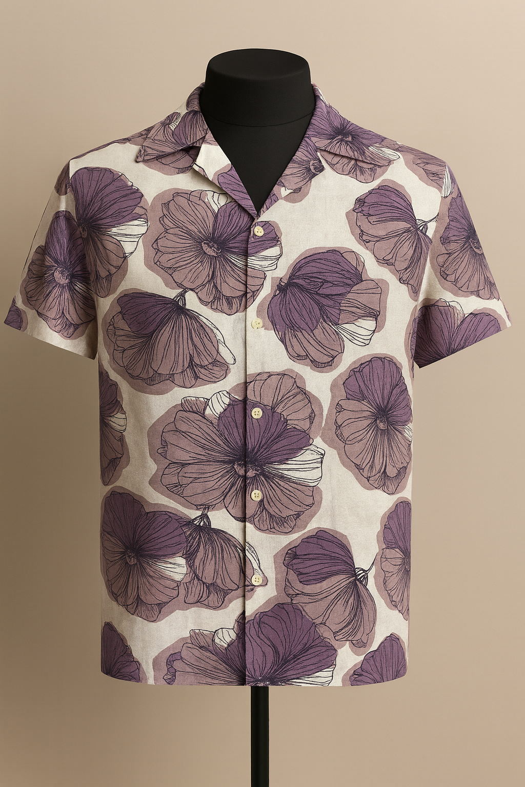 Lavender Bloom Aloha Shirt