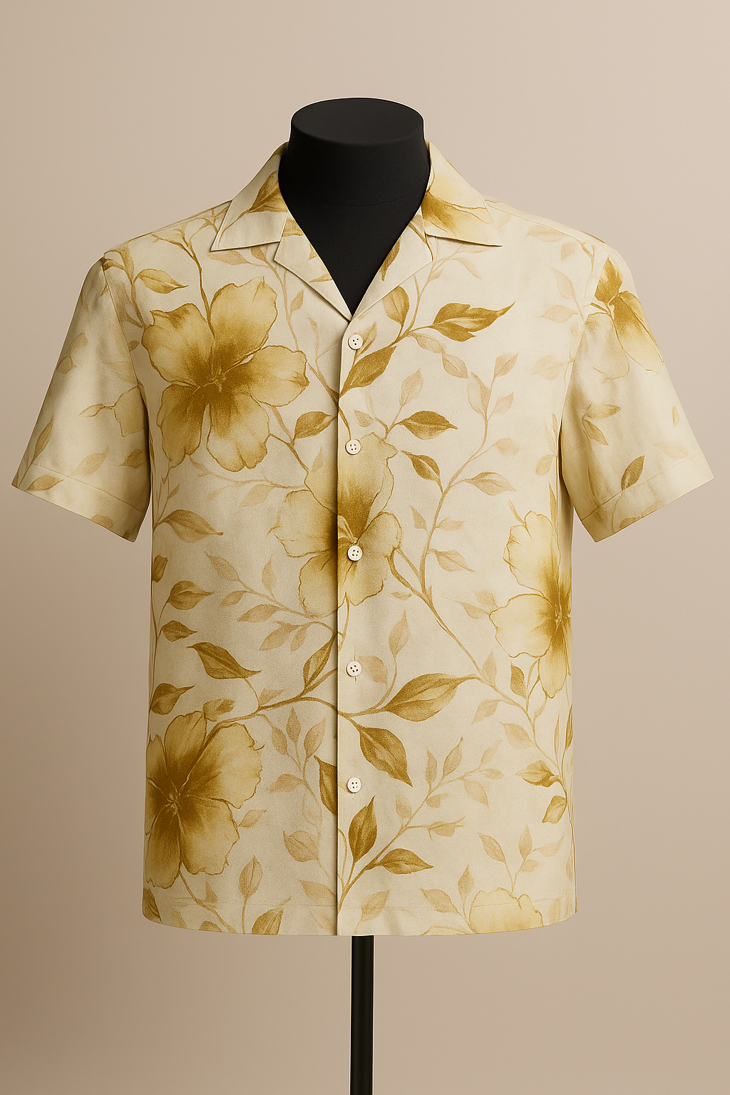 Golden Whisper Aloha Shirt