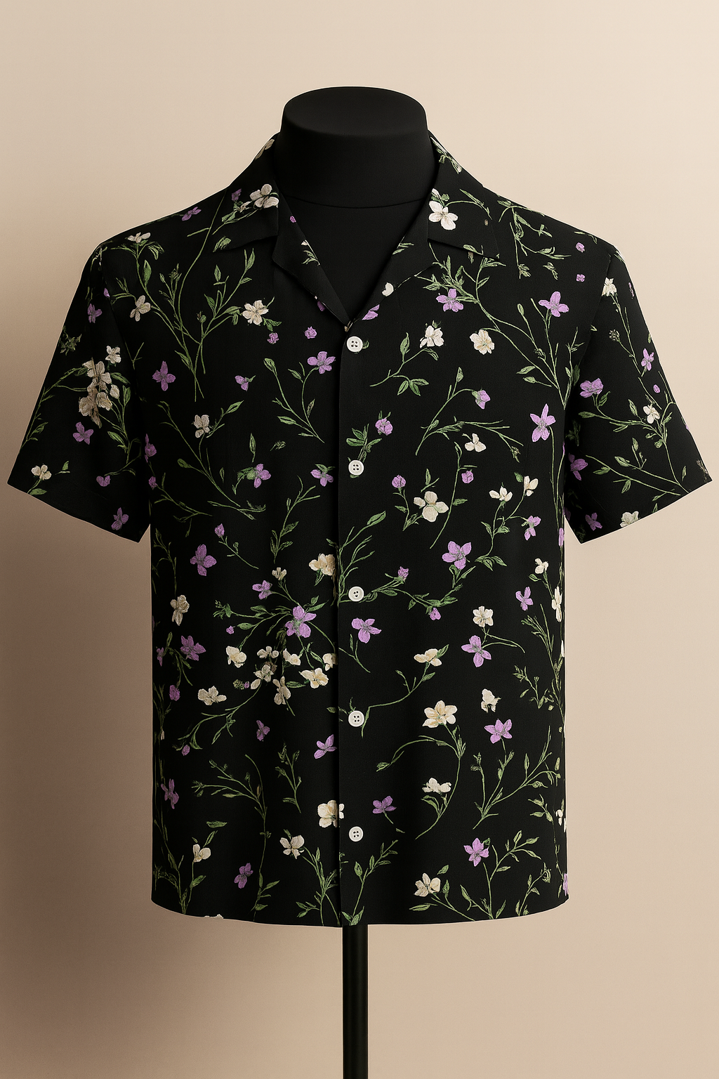 Blackberry Blossom Aloha Shirt