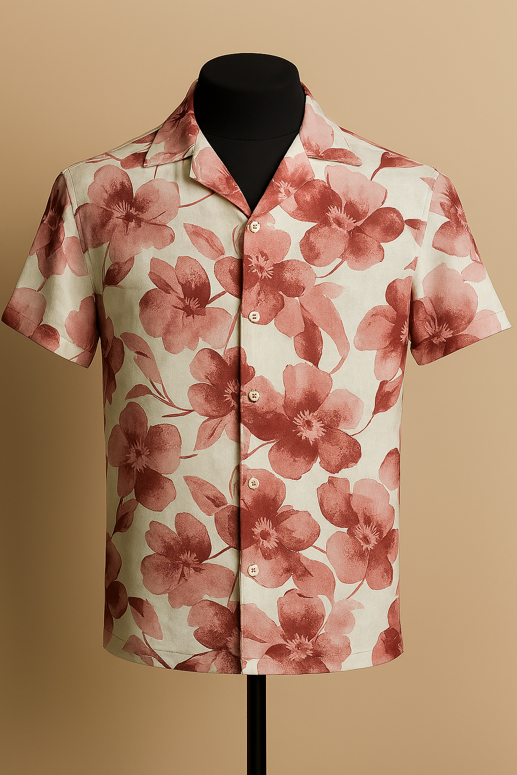 Blush Bloom Aloha Shirt