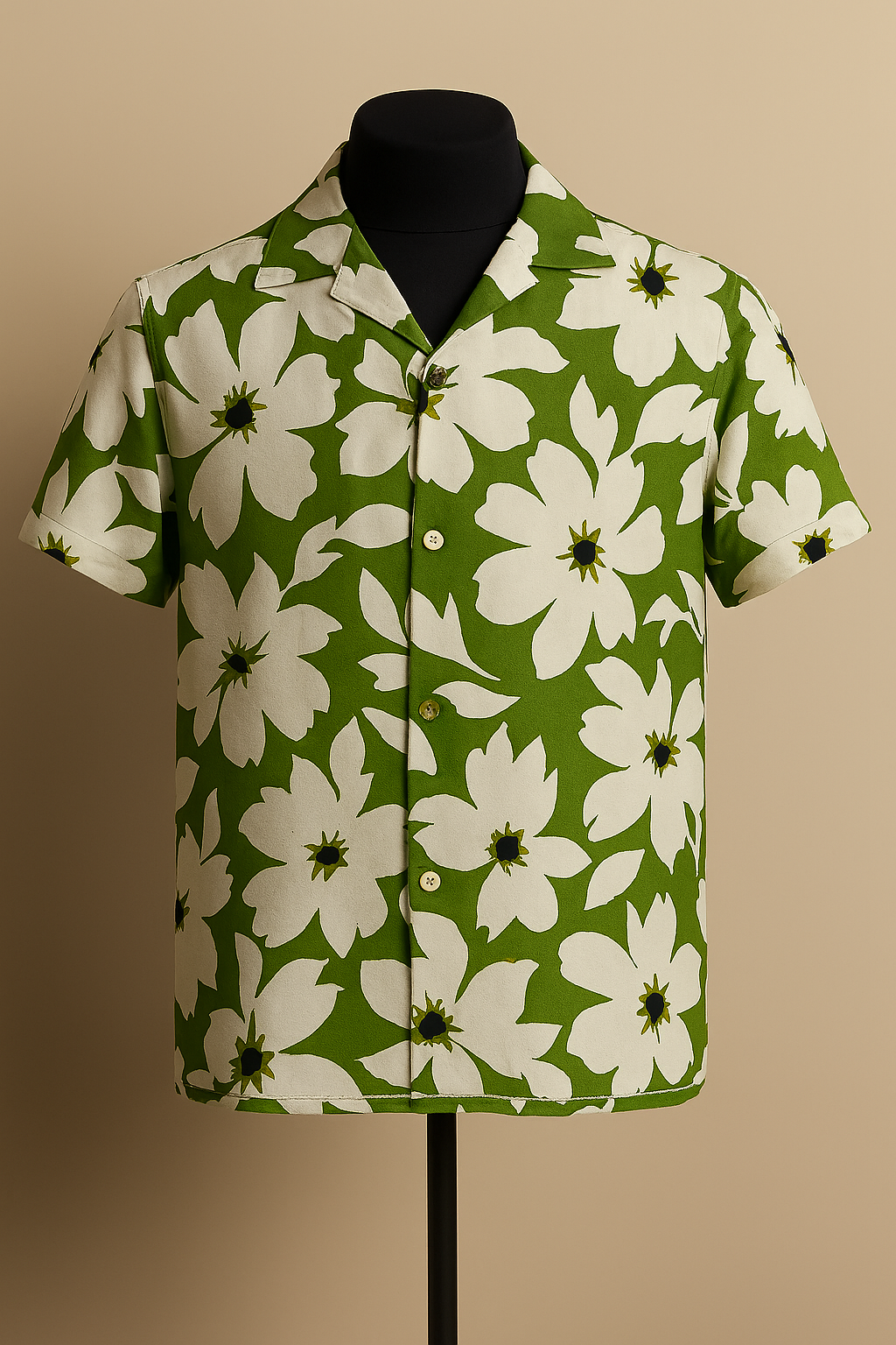 Lime Bloom Aloha Shirt