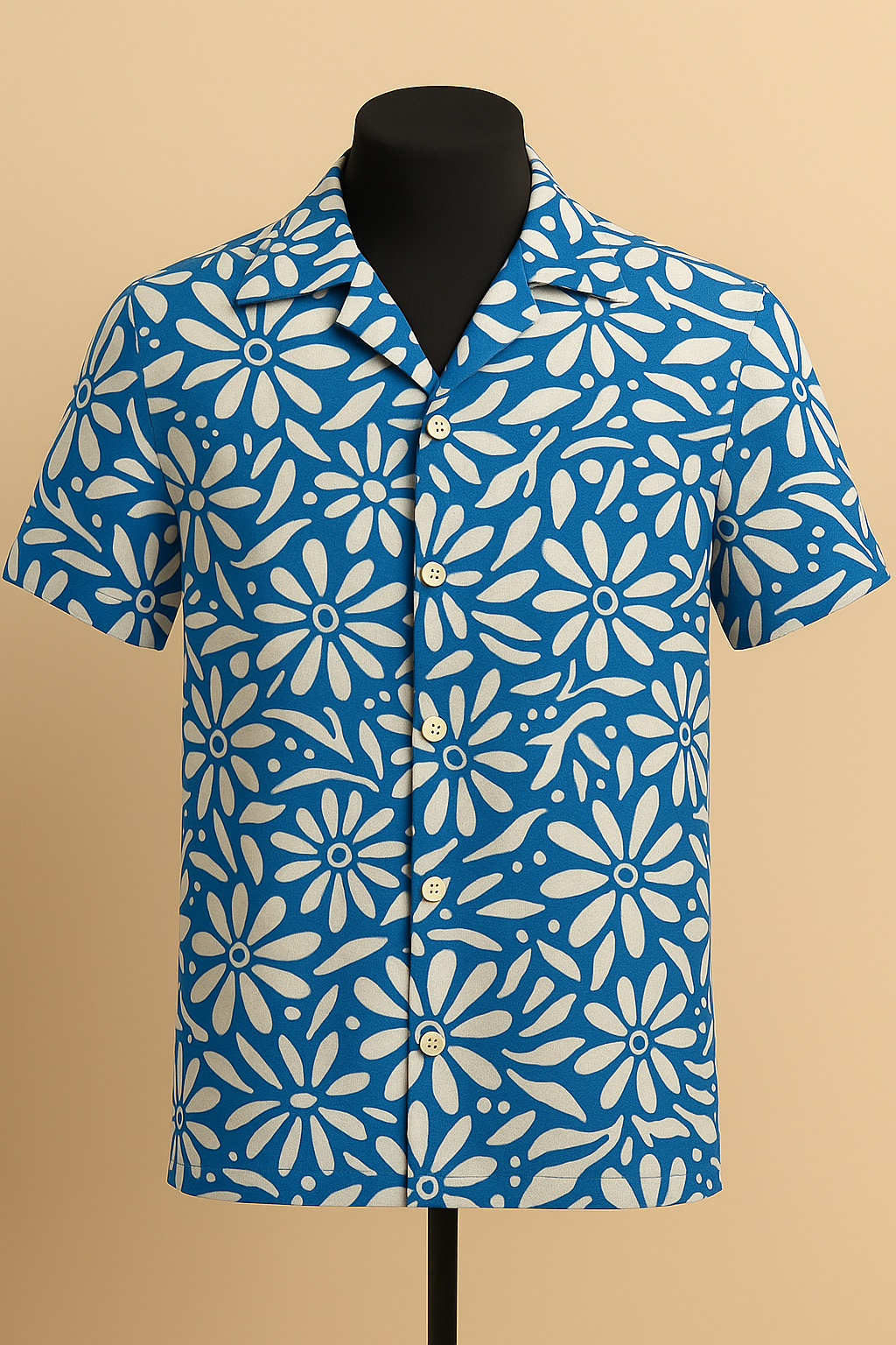 Blue Blossom Breeze Aloha Shirt