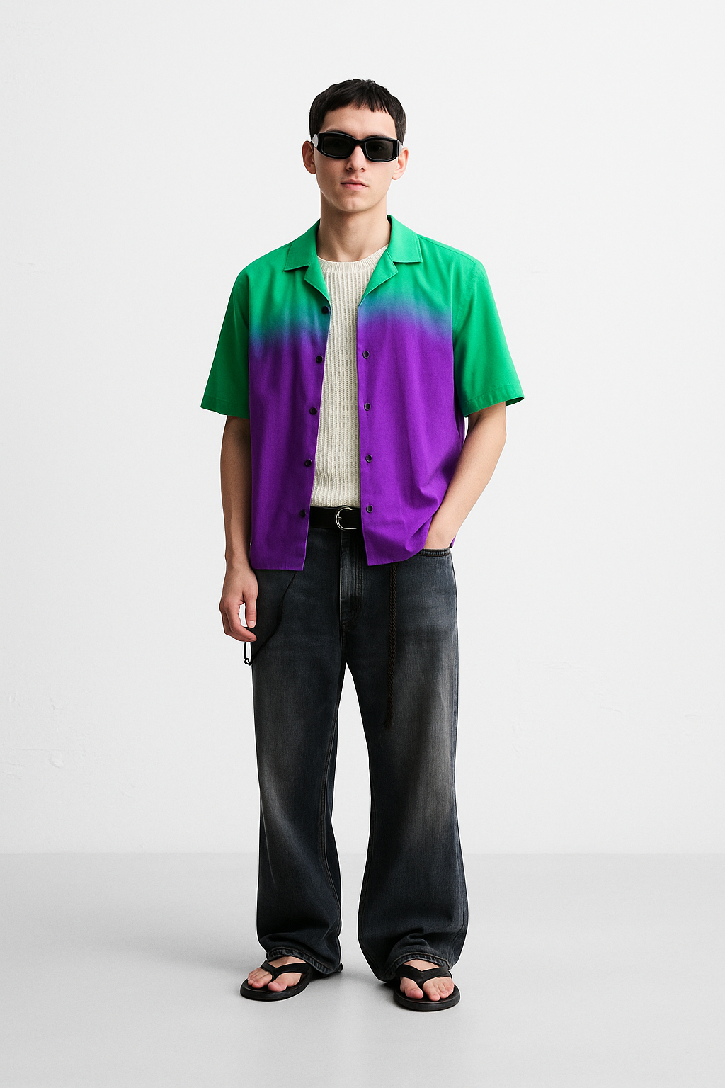 Purple-Green Ombre