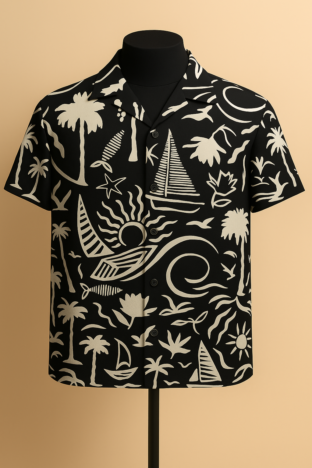 Island Sketch Aloha Shirt