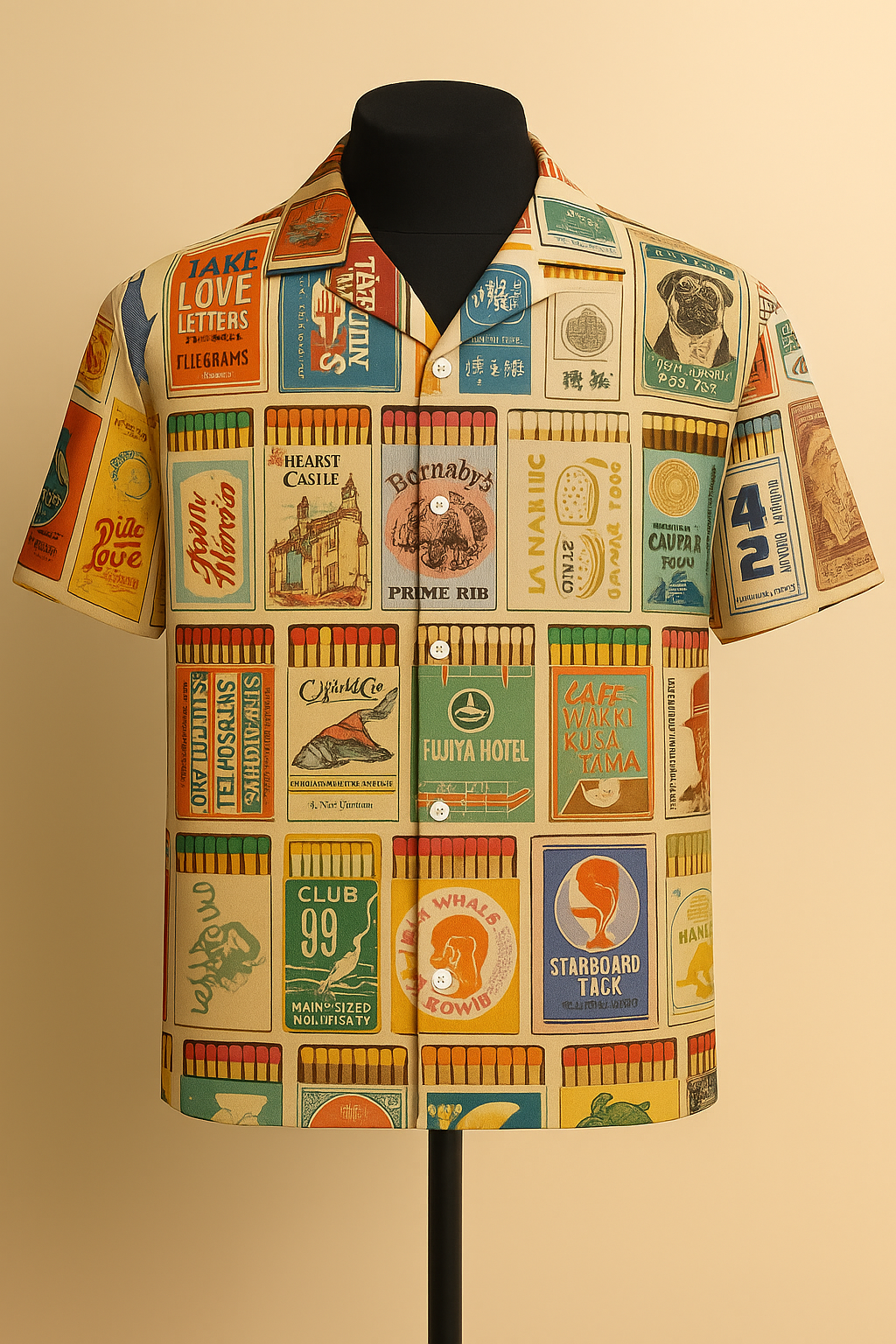 Retro Matches Aloha Shirt