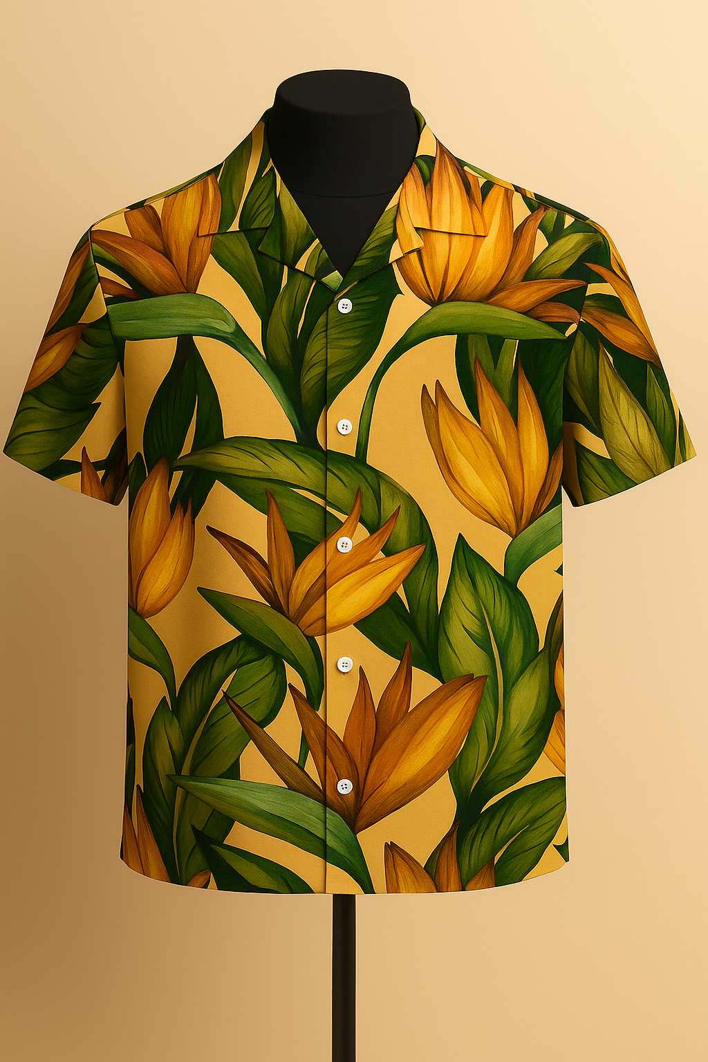 Golden Paradise Aloha Shirt