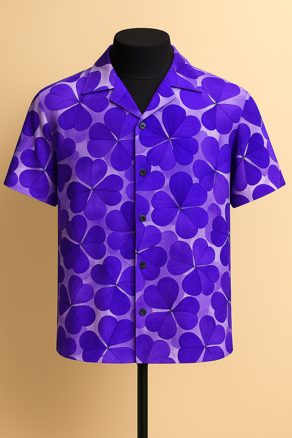 Violet Clover Aloha Shirt