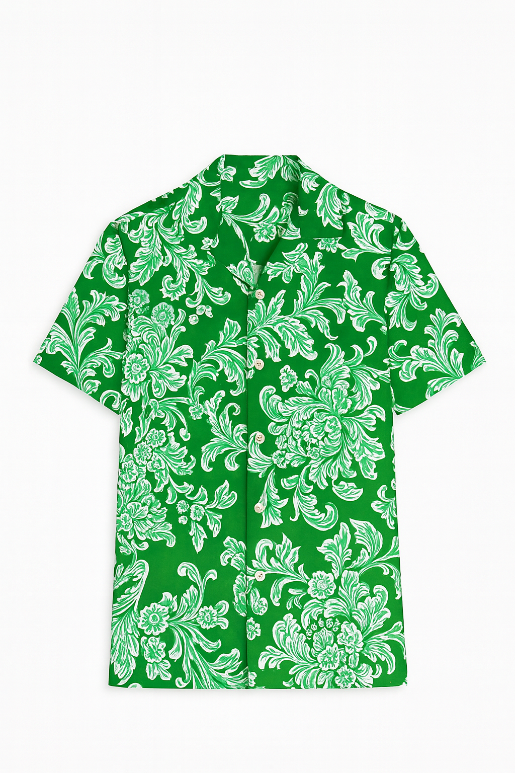 Green Majesty Aloha Shirt