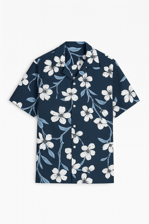 Azure Spring Aloha Shirt