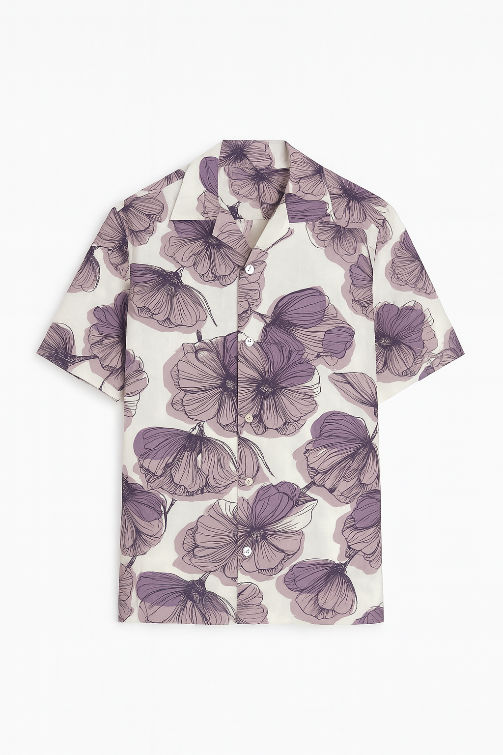 Lavender Bloom Aloha Shirt