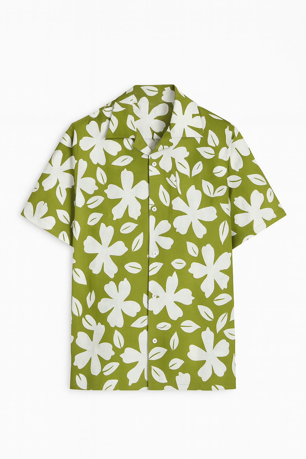 Lime Bloom Aloha Shirt