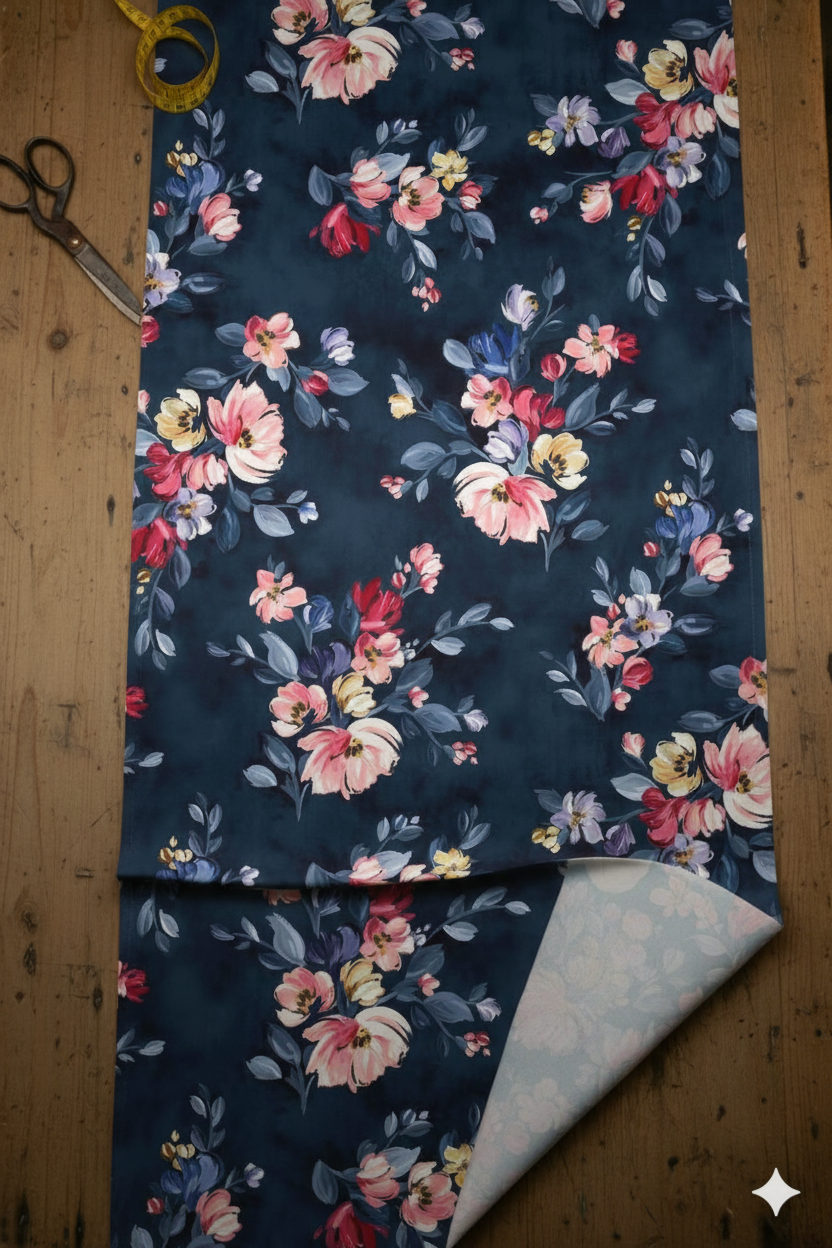 Oceanic Mandala Print Fabric