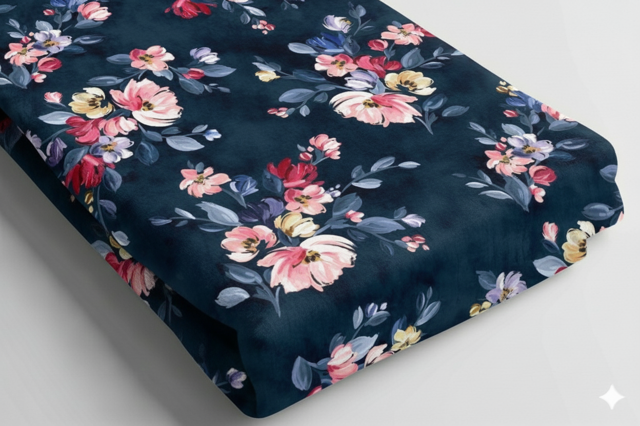 Oceanic Mandala Print Fabric