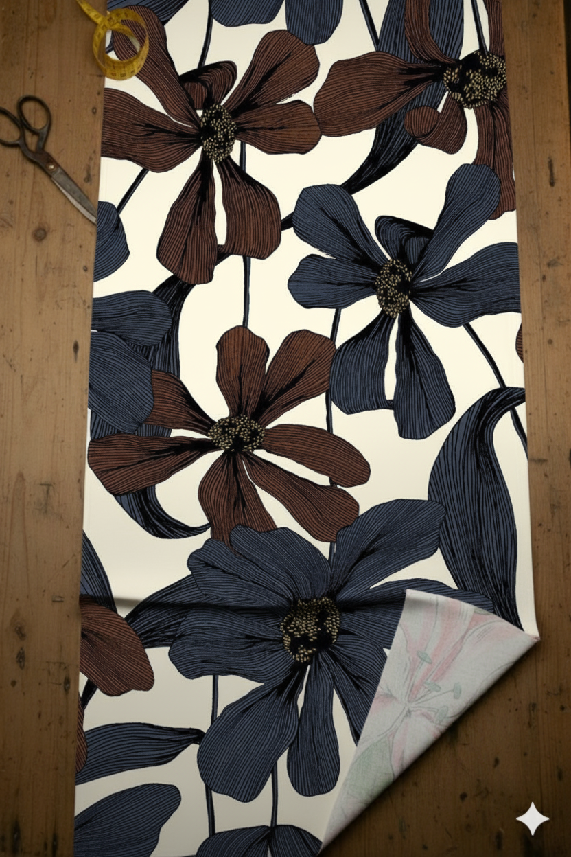 Shadow Bloom Print Fabric