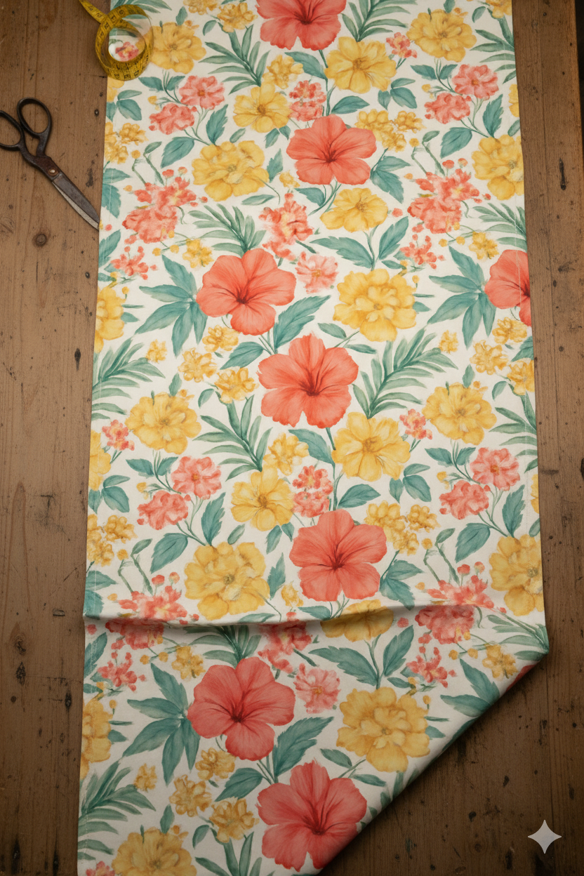 Tropical Bloom Harmony Print Fabric