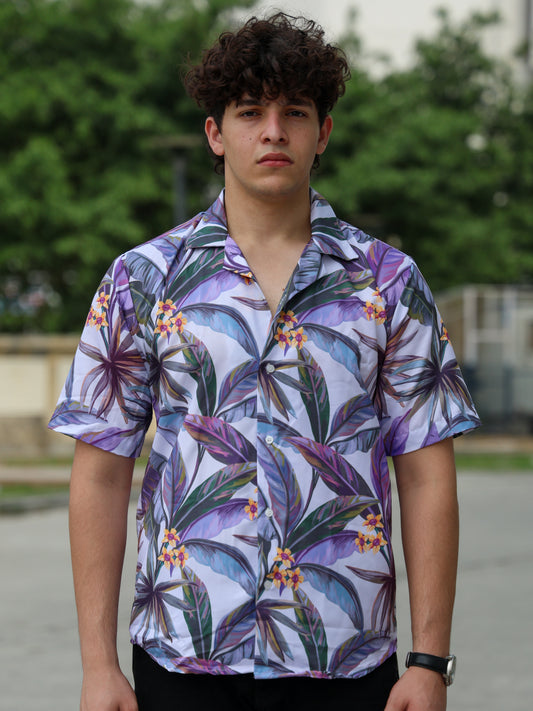 Hawaiian Floral Aloha Shirt ( New )